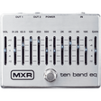 MXR M108S 10 Band EQ – Grijs, Analoog met Dubbele Uitgang