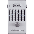 MXR M109S 6 Band EQ – Grijs, Compacte Toonregeling