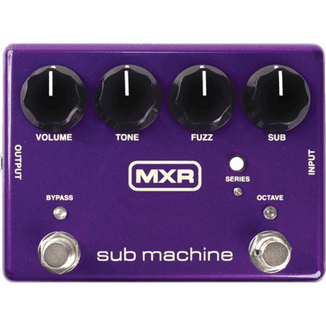 MXR M225 Sub Machine – Violet, Octave Fuzz met Serie/Parallel-schakeling