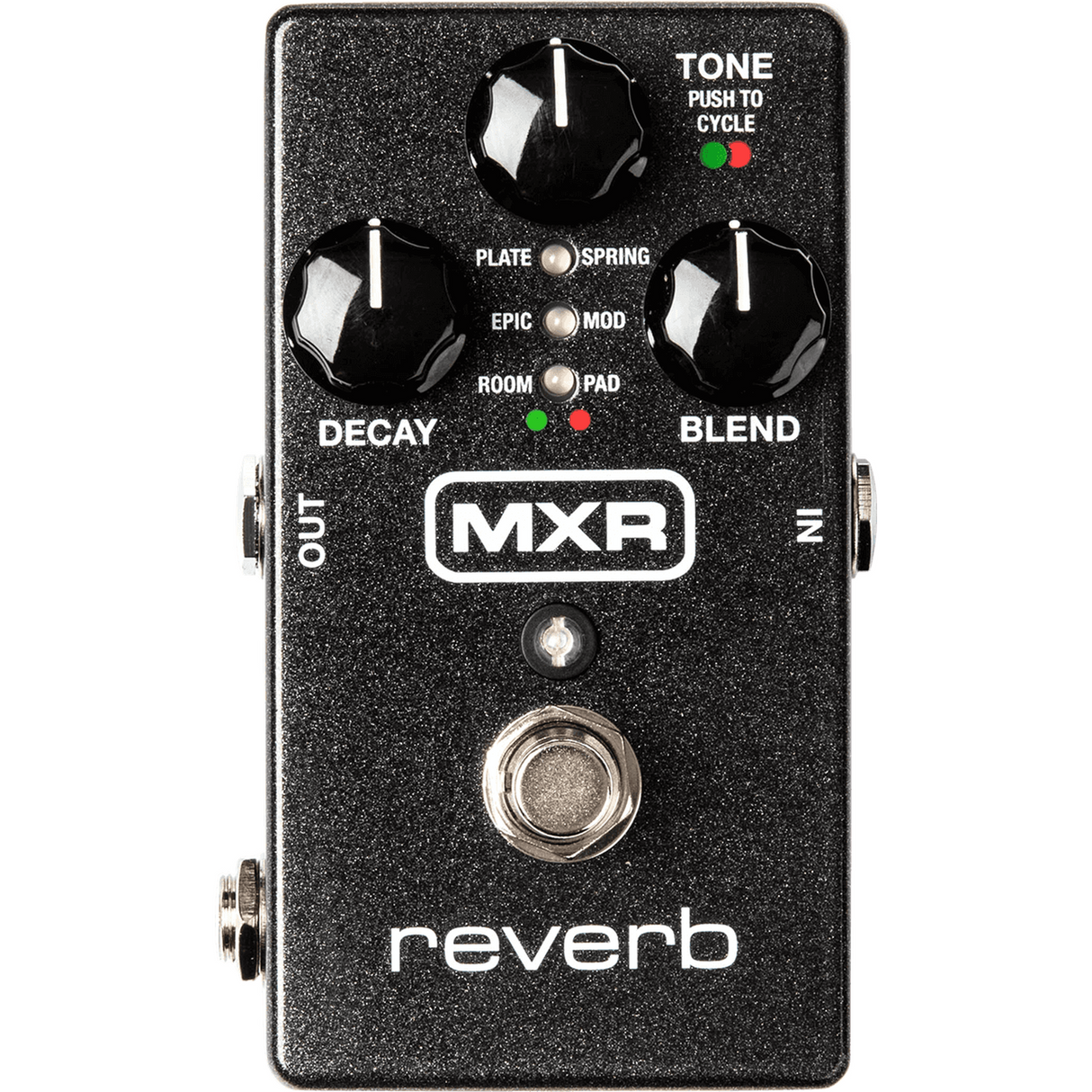 MXR M300 Reverb – Zwart, 6 Studio-kwaliteit Reverbtypes