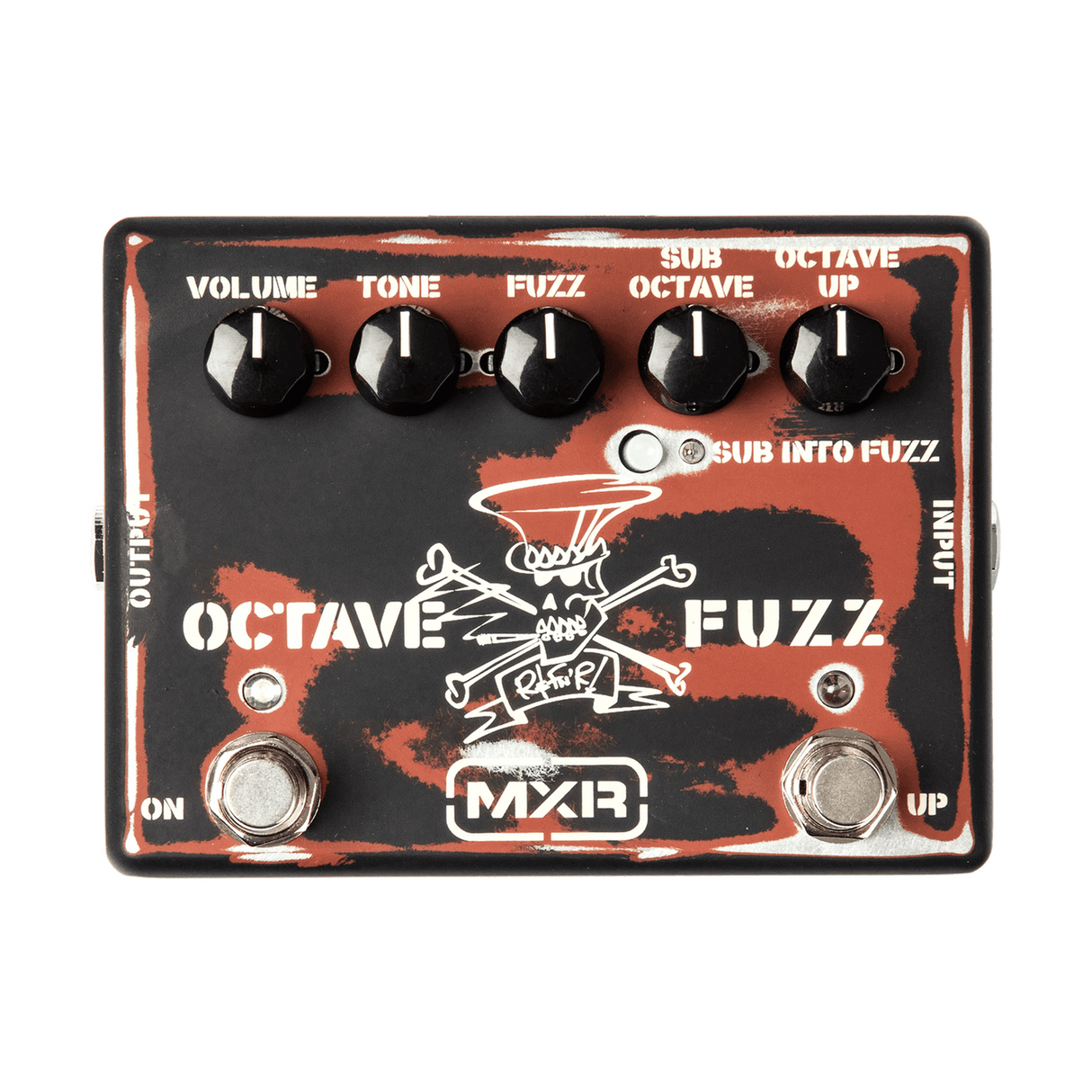 MXR SF01 Slash Octave Fuzz – Zwart/Rood, Octaaf-Fuzz Signature Pedaal