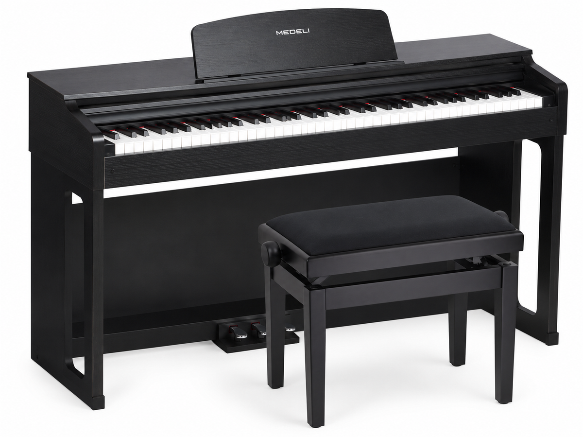 Medeli UP203/BK Andromeda Series Digitale Piano met Kruk