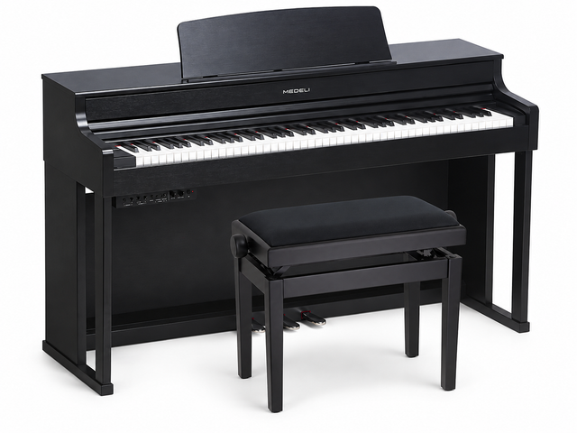 Medeli UP405E/BK Forte Series Digitale Piano met Kruk