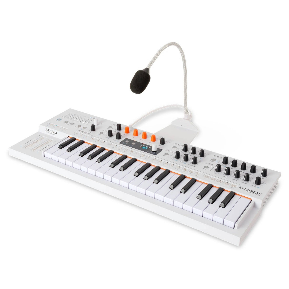 Arturia MiniFreak Vocoder – Synthesizer 37 toetsen, vocoder, modulatie en gooseneck microfoon