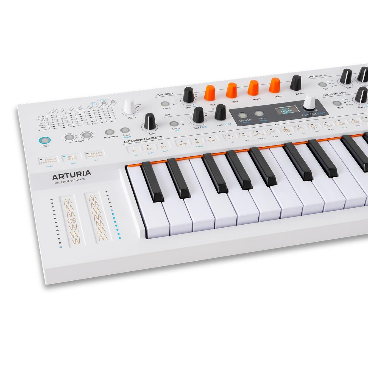 Arturia MiniFreak Vocoder – Synthesizer 37 toetsen, vocoder, modulatie en gooseneck microfoon