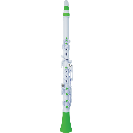 NUVO CL120WGR Clarinéo 2.0 – C-stemming, 275 g, wit/groen, incl. etui en accessoires