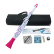 NUVO CL120WPK Clarinéo 2.0 – C-stemming, 275 g, wit/pink, incl. etui en accessoires