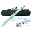 NUVO jFlute 2.0 wit-groen kinder dwarsfluit met DONUT kopstuk en Firstnote mondplaat
