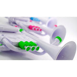 NUVO jHorn wit-groen kinder blaasinstrument in Bb lichtgewicht met draaiventielen