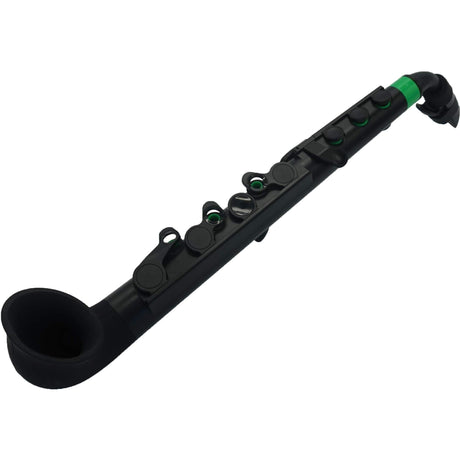 NUVO jSAX 2.0 zwart-groen saxofoon in C lichtgewicht met kunststof rieten kindersaxofoon