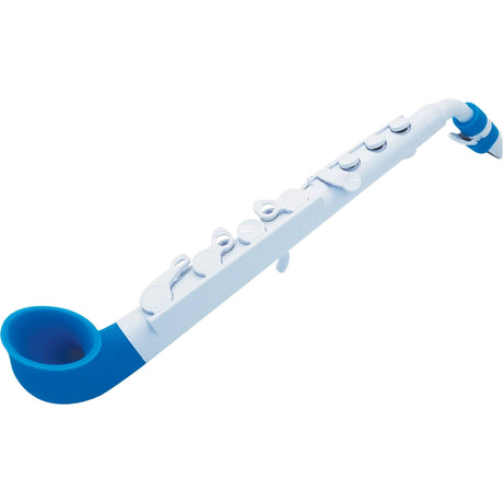 NUVO jSAX 2.0 wit-blauw saxofoon in C lichtgewicht met kunststof rieten kindersaxofoon