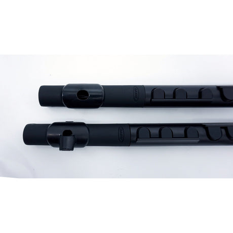 NUVO TooT 2.0 zwart kinder dwarsfluit blokfluit alternatief met kleppen en Firstnote mondplaat