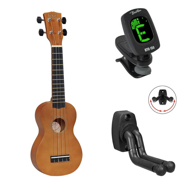 Korala UKS-32 bundel naturel sopraan ukulele