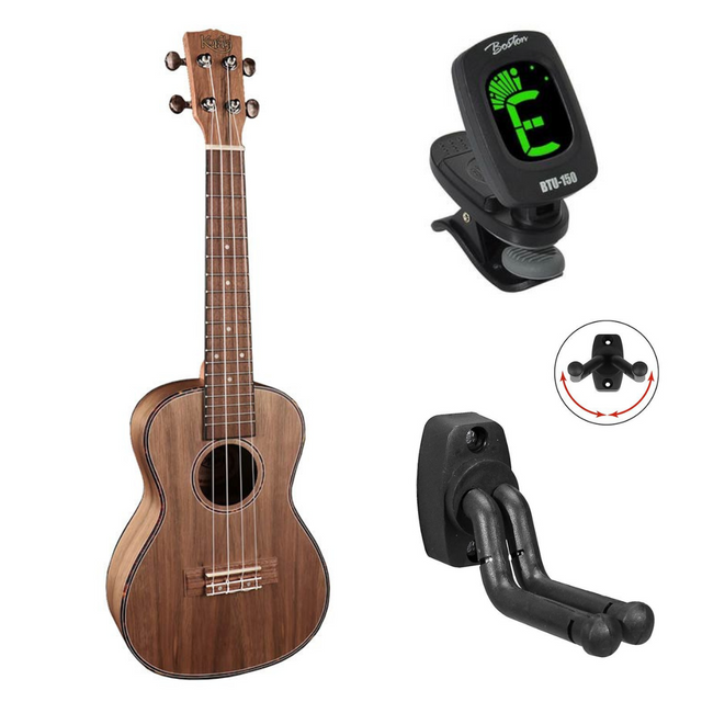 Korala UKC-910 bundel Naturel Performer Series Concert ukulele