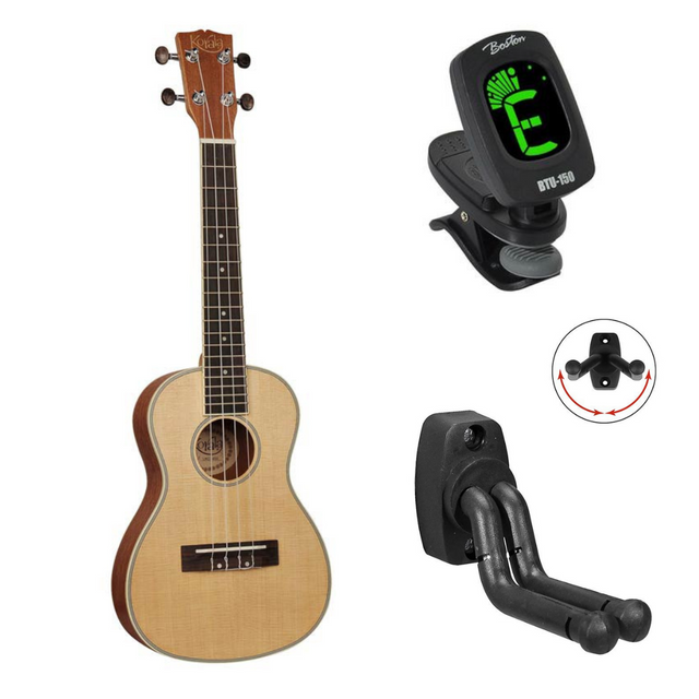 Korala UKC-450 bundel Naturel Performer Series Concert ukulele