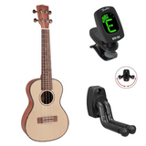 Korala UKC-410 bundel Naturel Performer Series Concert ukulele