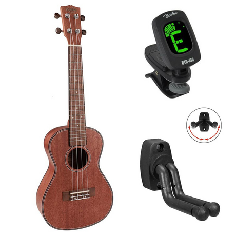 Korala UKC-210 bundel Naturel Performer Series Concert ukulele