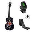 Korala PUC-30-004 bundel Skull with Union Jack Concert Ukelele Polycarbonaat