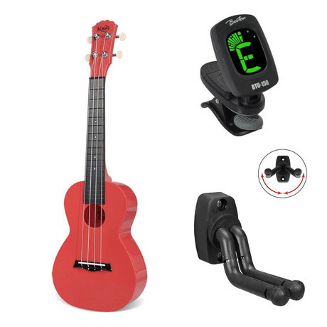 Korala PUC-20 bundel Concert Ukulele Polycarbonaat