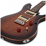 PRS SE Custom 24 Black Gold Burst E-Gitarre mit Flame Maple Top inkl. Gigbag