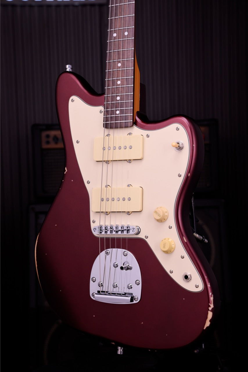 Patina PJ-6 OX B JM-Style P90 - Oxblood Nitro Relic