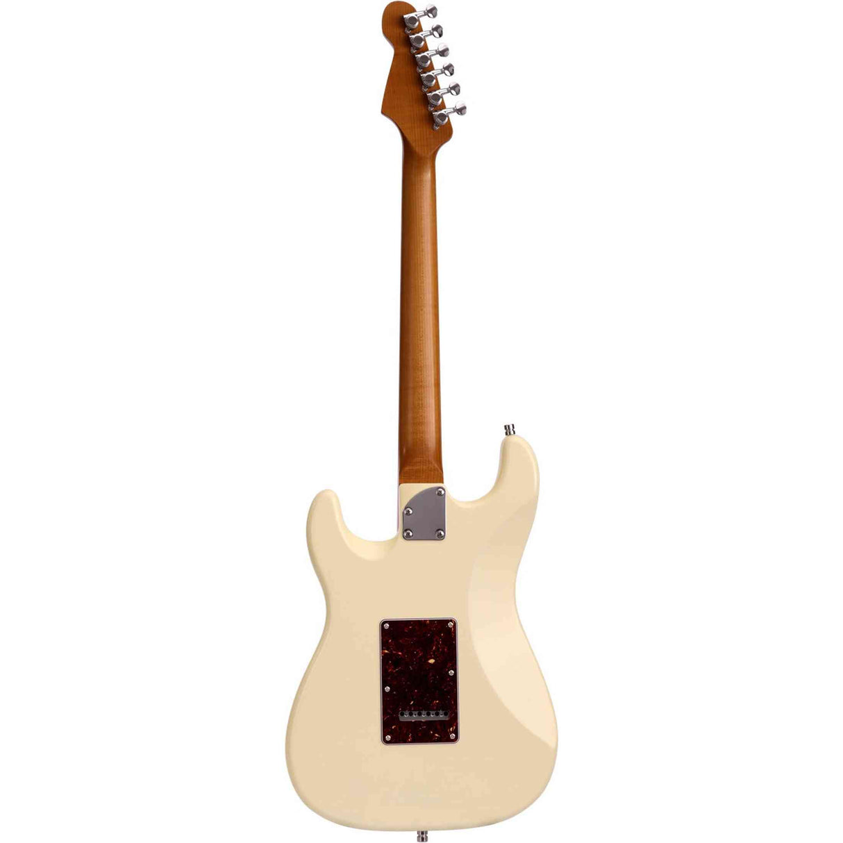 Patina PS-4 OW S-style Elektrische Gitaar HSS Alnico V Nitro Paulownia Body Roasted Maple Hals Olympic White