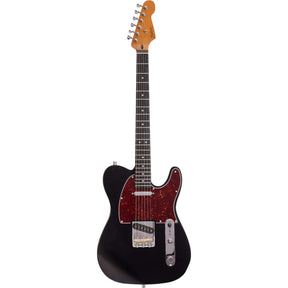 Patina PT-3 BK T-style Elektrische Gitaar SS Alnico V Nitro Paulownia Body Roasted Maple Hals Zwart