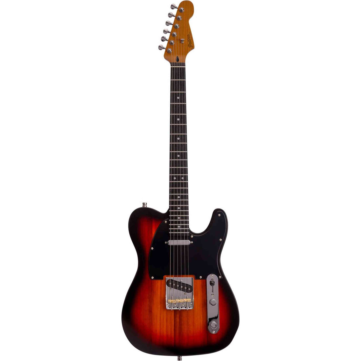 Patina PT-3 SB T-style Elektrische Gitaar SS Alnico V Nitro Paulownia Body Roasted Maple Hals Sunburst