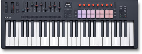 Novation FLkey2 49 master keyboard met 49 toetsen, 16 pads en 9 faders