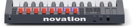 Novation FLkey2 Mini 25 toetsen, 16 pads, 8 knoppen, OLED display, grijs