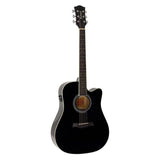 Richwood RD-12-CEBK zwarte semi akoestische western gitaar