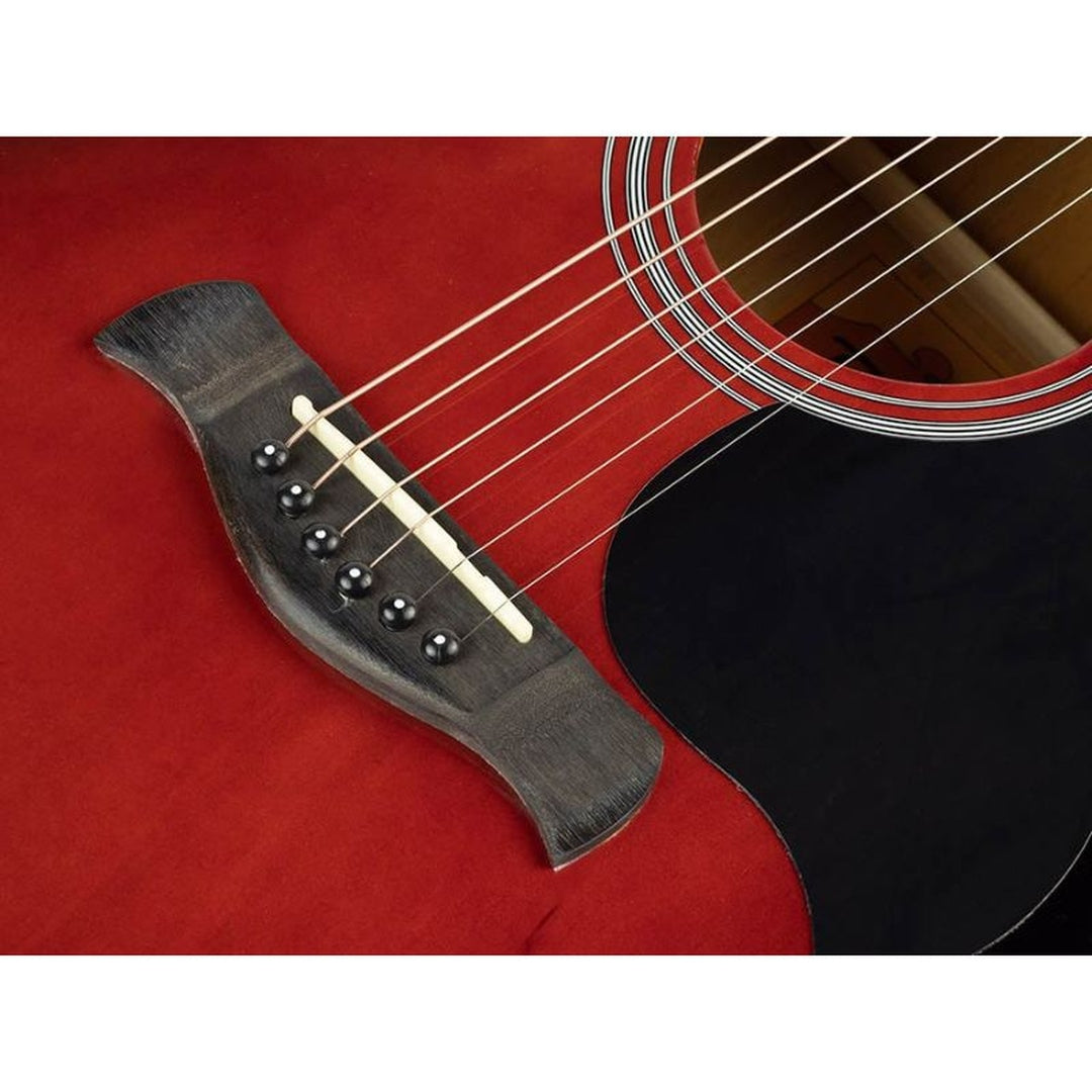 Richwood RD-12-CERS rode sunburst semi akoestische western gitaar