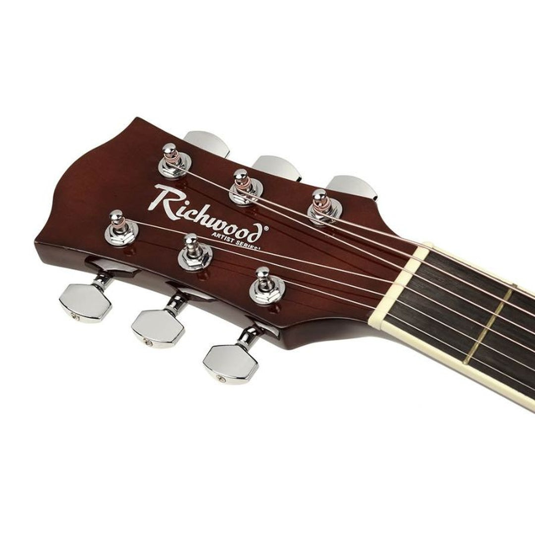 Richwood RD-12L linkshandige naturel akoestische western gitaar