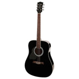 Richwood RD-12L-BK linkshandige zwarte akoestische western gitaar