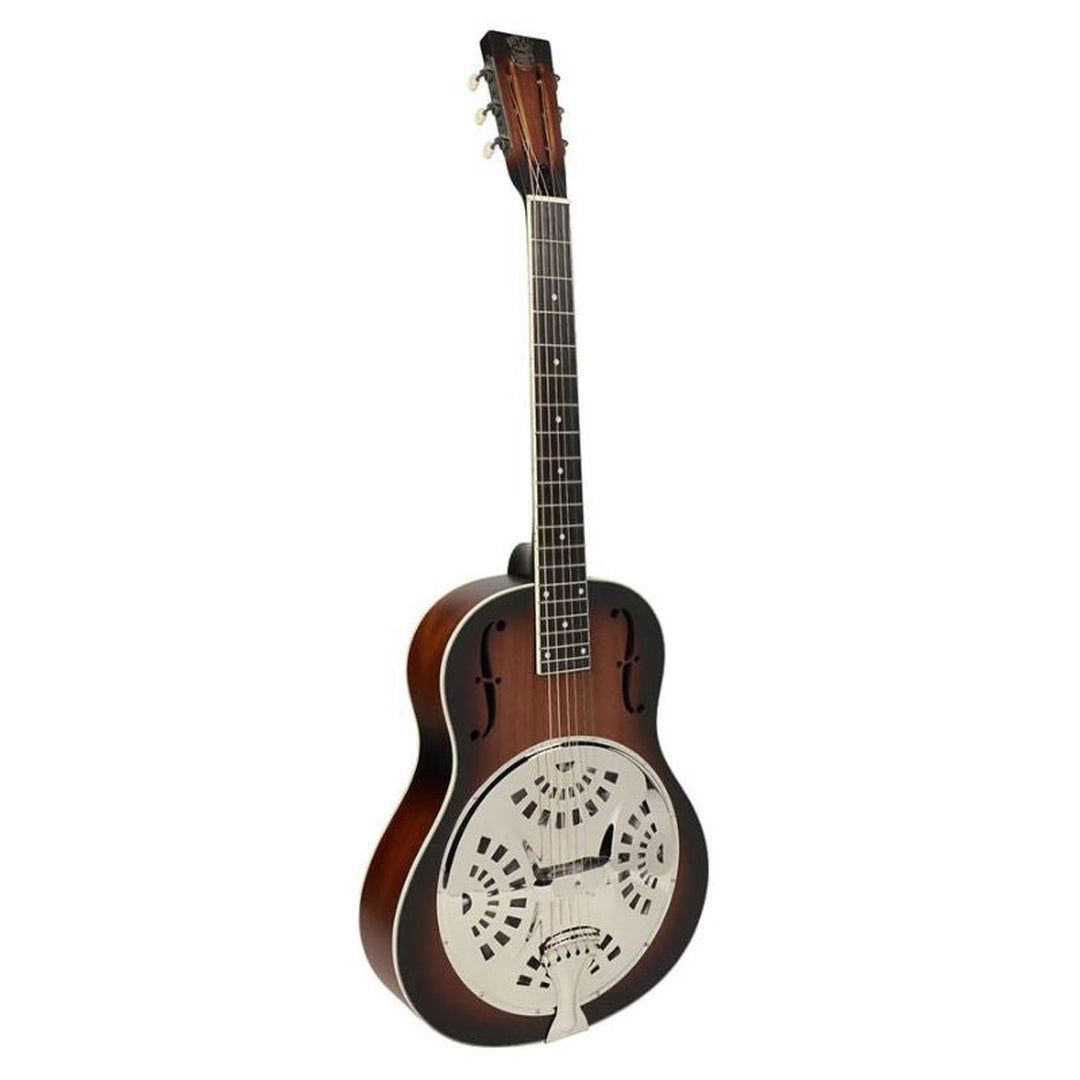 Royall spider 14 resonator gitaar bruin sunburst incl. tas