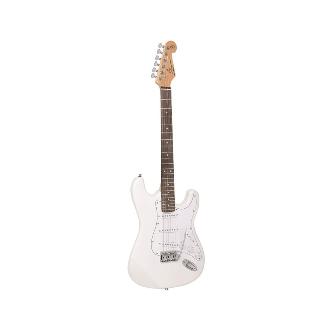 SX ED1 WT witte elektrische gitaar ST-model