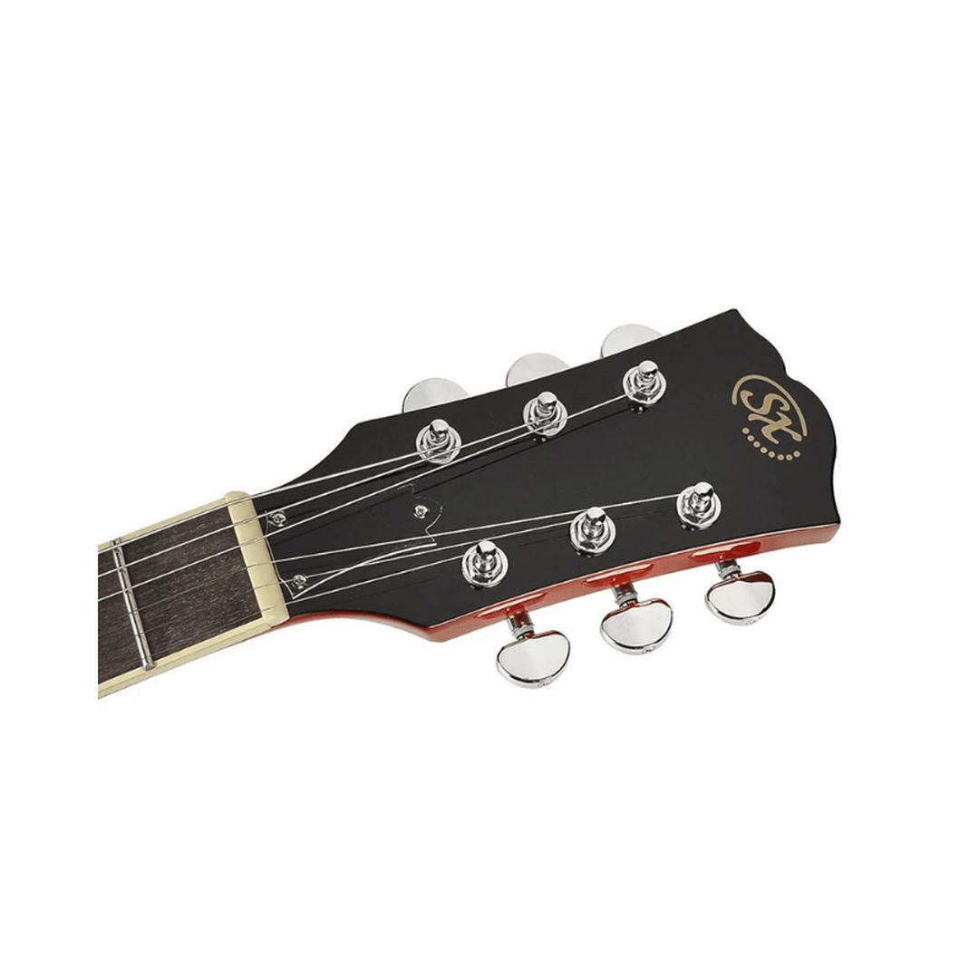 SX EF3D-TWR Rode elektrische gitaar LP-model