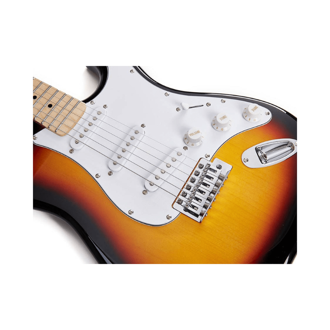 SX SEM1-3TS sunburst elektrische gitaar ST-model