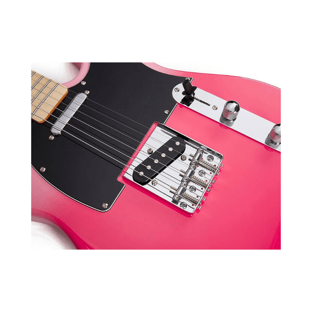 SX SEM2-PT roze elektrische gitaar T-model