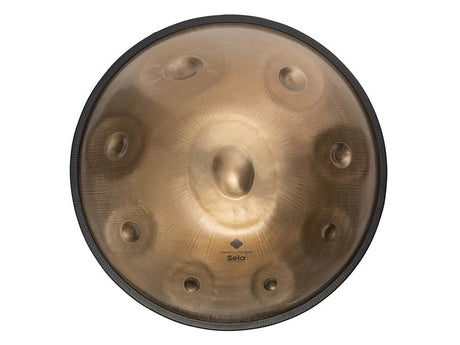 Sela SE 202 Stainless Steel Handpan D Amara 440 Hz goud handgemaakt met gevoerde draagtas