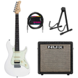Sire S1 ST-Style Elektrische Gitaar Antique White + NUX Mighty-8 MK2 Versterker
