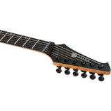 Spira J-400 MBK Offset Elektrische Gitaar HH Villain Humbuckers Roasted Poplar Ebony Tech Satin