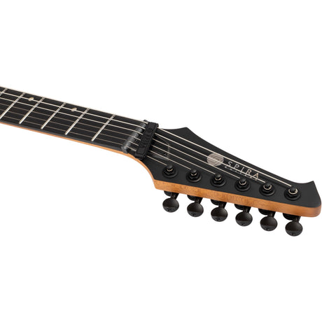 Spira J-400 MBK Offset Elektrische Gitaar HH Villain Humbuckers Roasted Poplar Ebony Tech Satin