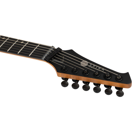 Spira J-400 MGR Offset Elektrische Gitaar HH Villain Humbuckers Roasted Poplar Ebony Tech Satin Green