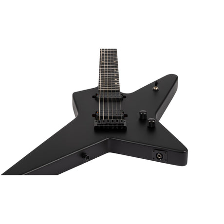 Spira SR-400 MBK Star-Style Elektrische Gitaar HH Villain Humbuckers Roasted Poplar Ebony Tech Satin Black