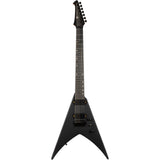 Spira V-407 MBK V-Style 7-Snarige Elektrische Gitaar HH Villain Humbuckers Roasted Poplar Satin Black