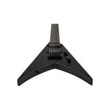Spira V-407 MBK V-Style 7-Snarige Elektrische Gitaar HH Villain Humbuckers Roasted Poplar Satin Black