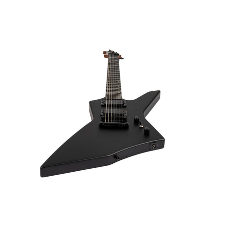 Spira X-407 MBK Offset 7-Snarige Elektrische Gitaar HH Villain Humbuckers Roasted Poplar Satin Black
