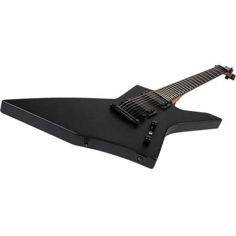 Spira X-407 MBK Offset 7-Snarige Elektrische Gitaar HH Villain Humbuckers Roasted Poplar Satin Black