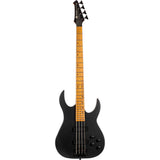Spira B-400 MBK 4-String Elektrische Bas Actieve Villain Soapbar Pickups Roasted Poplar Satin Black